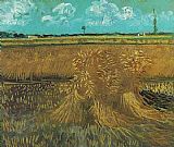 Vincent Van Gogh Famous Paintings - Wheat Field with Sheaves